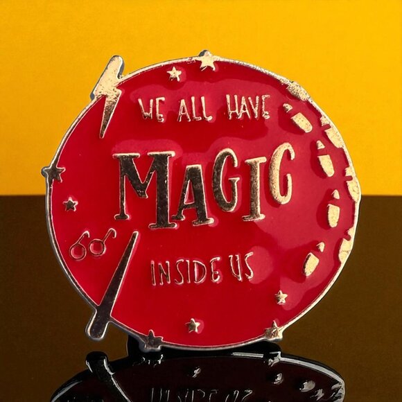 WE ALL HAVE MAGIC INSIDE US Harry Potter Magic Enamel Pin NEW NWOT - Picture 1 of 4
